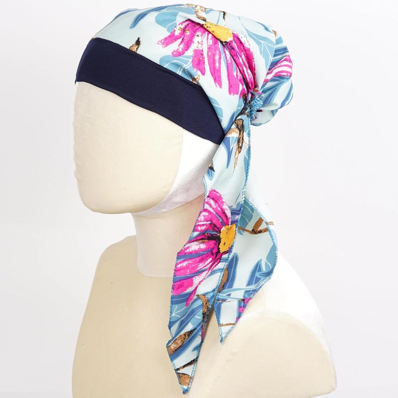 FADACHY Chemo Headwear for Women,Chemo Caps Lightweight for Summer with Head Scarf,Silky Soft Hair Turbans Fashion - Image 3